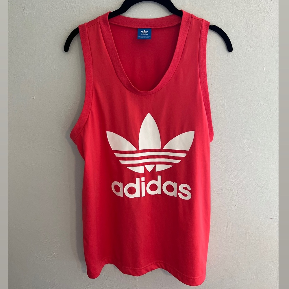 ❣️2/$25❣️ Sleeveless ADIDAS jersey tank top PINK | SMALL